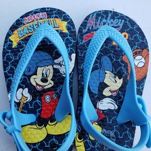 Mickey Mouse Flip Flops (medium 5-6 toddler)